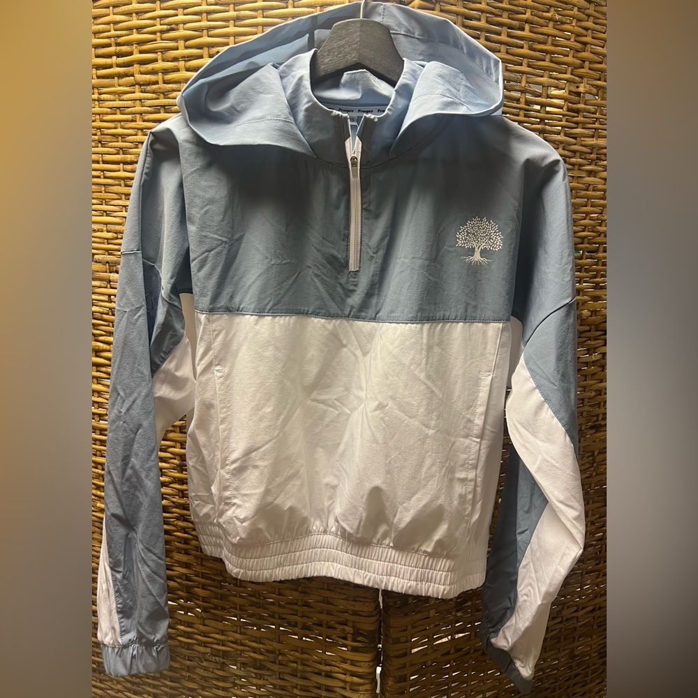 Prosper-Glory Pullover- White/Light Blue, Size:XS, New with tags